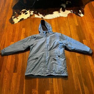 Vintage Pacific Trail Blue Gray Hooded Jacket Women’s Size L